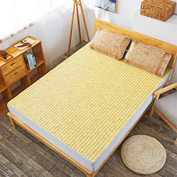Colchoneta de Dormir Colchón Alfombra de Bambú para Cama,Topper Refrigeración Transpirable Plegable,Esterilla de Bamboo de Hielo,Estera de Dormir de V precio