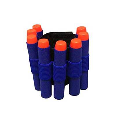 NiseWuds Accesorios de Herramientas de Juguete EVA Soft Bullets Tool Cinturón de Pulsera Correa Bandolier para N-Strike Elite Series Blasters Toys Out
