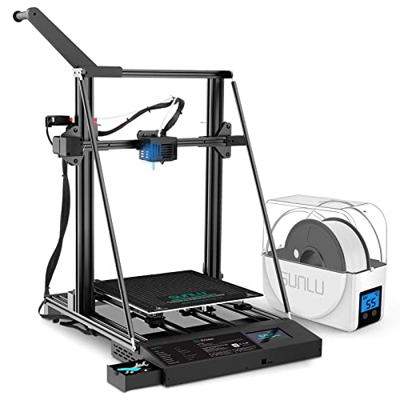 SUNLU S9 Plus Impresora 3D Grande, impresoras 3D FDM con integración de secador de filamento, detección de Atascos, nivelación automática, Placa Base