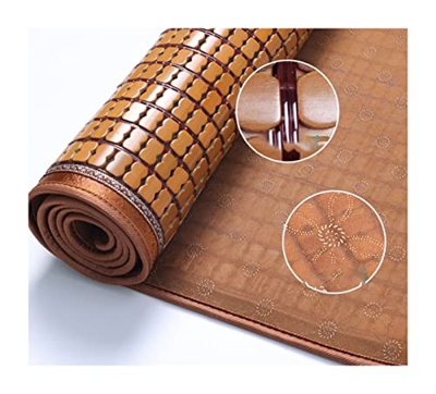 Estera De Bambú Fresco Y Sudor Suave Y Sin Rebabas Colchón,Carbonizada Transpirable Suave, Usado for Sala de Estar,Cama,Piso ormitorio Familiar Tatami