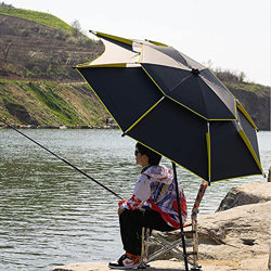 WANHUI Sombrilla De Pesca Plegable, Paraguas De Pesca Inclinable, ProteccióN UV, Impermeable, para JardíN Terraza Piscina Cubierta Playa (Size : 2.2M) precio