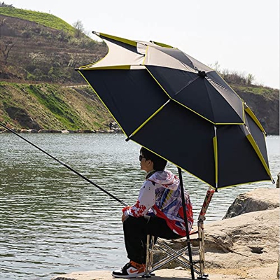 WANHUI Sombrilla De Pesca Plegable, Paraguas De Pesca Inclinable, ProteccióN UV, Impermeable, para JardíN Terraza Piscina Cubierta Playa (Size : 2.2M)