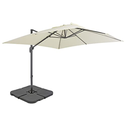 Chenshu Sombrilla de jardín con Base portátil, Parasol Terraza, Sombrilla Terraza Exterior, Sombrilla Playa, Parasol Exterior, Sombrilla De Patio, Col en oferta