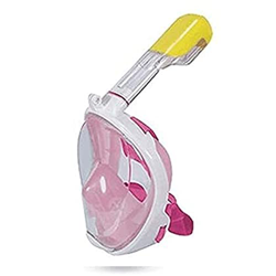 Spacmirrors Máscara de esnórquel de Silicona de Cara Completa, Snorkel subacuático de 180 °, máscara de Buceo de Boca Plana de Tipo seco, Adecuada par precio