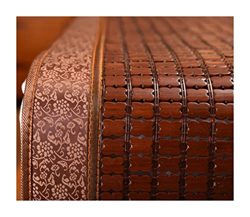 Estera de Paja de Ratán Colchoneta for Dormir de Verano, Estera De Bambú Fresco Y Sudor Suave Y Sin Rebabas Colchón, Usado for Sala de Estar,Cama,Piso precio