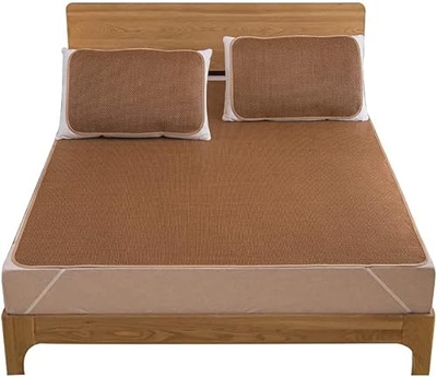 Alfombras para dormir de verano Mat de bambú de verano dormitorio plegable, almohadilla de topper de colchón de hielo estera de bambú de hielo uso de 