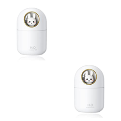wusiooucu 2 Juegos de humidificador Adorable USB ABS difusor de aire sala de estar apartamento rociador de niebla bajo ruido 2 modos atomizador sumini precio