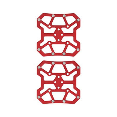 Uxsiya Adaptadores de plataforma de pedal, estable y fuerte agarre de aluminio sin clip adaptador de paso de pedal autobloqueo para sistema de bicicle