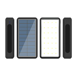 ALCR Banco De Energía Solar De 80000mah, Cargador PortáTil Batería Externa De Gran Capacidad 4 Puerto USB Banco De Energía De Luz para TeléFono Black características