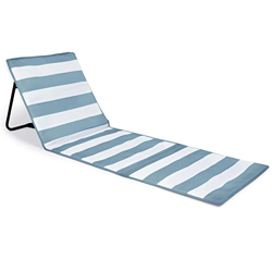 Just Be - Alfombrilla reclinable para Playa, Plegable, para Verano, al Aire Libre, portátil, Ligera, para jardín, Parque o Festival, Picnic - Rayas Gr características
