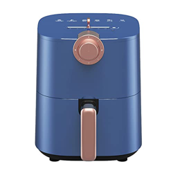 BGPH Freidora de Aire: 1300 W Control de Temperatura Freing Rapid Oilless Cooker con 6 preajustes, Memoria de alimentación, 4T Perilla (Color : Blue) en oferta