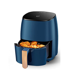 BGPH Freidora de aire, máquina de papas fritas holográficas, función de temporizador, cesta antiadherente, 2. 7QT Horno caliente inteligente en calien características