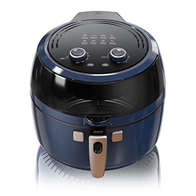 BGPH Freidora de aire, máquina de papas fritas de agitación automática con ventana de visualización y canasta desmontable antiadherente, 5.9 QT Pozada