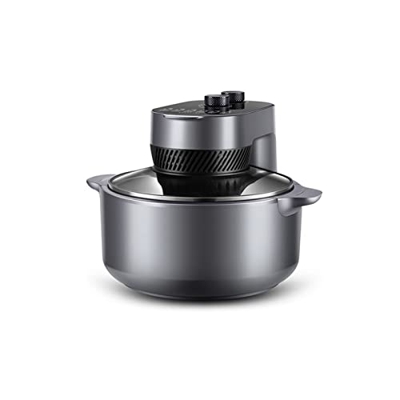 BGPH Freidora de aire: cocina multifuncional totalmente automática de la olla de cocción, fritura rápida, 4.5 QT Peloba de doble perilla El horno cali
