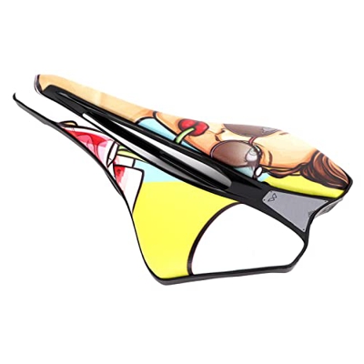 Kadimendium Asiento de Bicicleta, Cojín de Asiento de Bicicleta a Prueba de Agua 120 Kg Cojinete Centro de Amortiguación de Espuma EVa Transpirable Hu