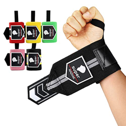super NADIAK®Pulseras Gimnasio-Pulseras Profesionales-Puños Gimnasio Resistentes-Muñequeras Levantamiento de Pesas,Wrist Wraps Bodybuilding,Powerlifti en oferta