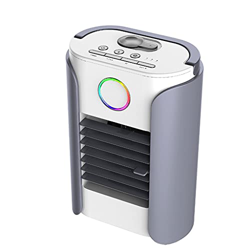 N/A USB multifunción portátil acondicionador ventilador humidificador aire acondicionado escritorio hogar refrigerador de aire azul altavoz máquina de características