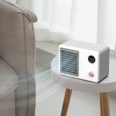 N/A aire acondicionado portátil USB ventilador refrigerador de aire escritorio 3 velocidades ventilador de enfriamiento ajustable con luz colorida noc