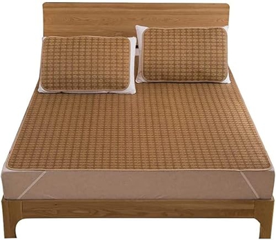Alfombras para dormir de verano Colchón de enfriamiento de bambú plegable, almohadilla de bambú de bambú de bambú de carbonizado transpirable for dorm
