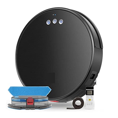 Robot aspiradora Aspiradora robot u180 compatible con alfombra súper succión mapa inteligente aplicación de agua tanque de agua tormenta húmeda de bar