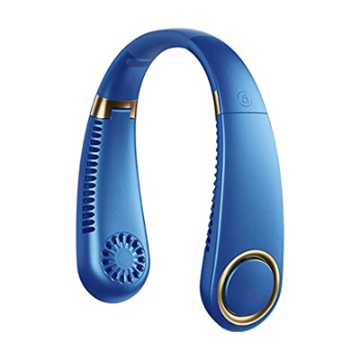 Mini ventilador personal para el cuello, mini ventilador sin aspas de 3000 mAh, ventilador recargable por USB, ventilador silencioso, para el hogar al