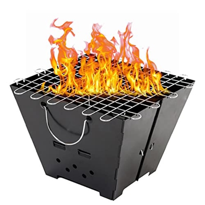 Parrilla plegable compacta para camping,Parrilla de barbacoa plegable instantánea | Herramienta de barbacoa portátil plegable Parrillas de cocina al a