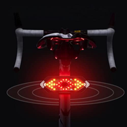 Pilipane Luz Trasera de Bicicleta con señales de Giro, Control Remoto inalámbrico, señal de Giro, Carga USB, Impermeable, Advertencia de Seguridad ult precio