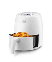 Ufesa Twist Freidora de Aire sin Aceite de 2L, 6 Programas, 1200W, Temporizador, Temperatura 80ºC - 200ºC, Sin BPA, Cubeta y Bandeja Anti-Adherentes,  en oferta