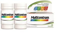 Multicentrum Complemento Alimenticio Multivitaminas con 13 Vitaminas y 11 Minerales, Sin Gluten, para Adultos y Adolescentes a Partir de 12 Años, 180  en oferta