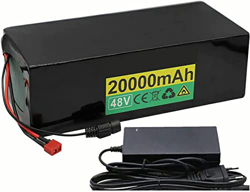 stdpcxz Li-Ion Batería E-Bike 48V 20AH, 18650 Batería De Litio, para 700W - 200W Monociclo Eléctrico De Auto Equilibrio Scooter, con Cargador Y BMS 48 características