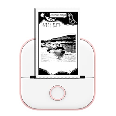 Zgsalvation Mini Impresora portátil térmica, teléfono móvil sin Papel térmico, máquina de Error, impresión de 53 mm, Mini Impresora inalámbrica de Bol