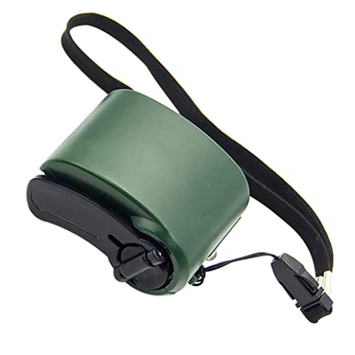 Heall Cargador de Emergencia de manivela de Mano USB Manual portátil Outdoor Accesorios de Fuente de alimentación Accesorios de teléfonos móviles Verd