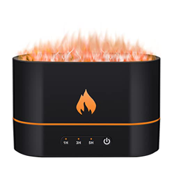 Healeved Flame Esencial Difusor de Aceite Ruido Humidificador de Aire de Aromaterapia Difusor Humidificador de Luz de La Luz para El Hogar Dormitorio  en oferta