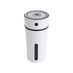 zinhsq Mini humidificador portátil 300ml DIRIGIÓ Humidificador de la lámpara de la atmósfera Adecuado para el humidificador del Dormitorio de Oficina  en oferta