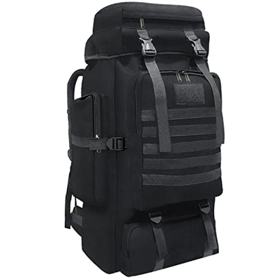 Wesoke 80L Senderismo Camping Mochila Viaje MOLLE Mochila, Mochilas tácticas militares, Engrosada Ajustable Impermeable Gran capacidad Mochila al aire