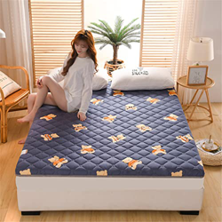 Desconocido Generic Colchón de futón Impreso Floral, colchón de Piso japonés Acolchado Doble Suave portátil para Dormir portátil Rollo Plegable Solter precio