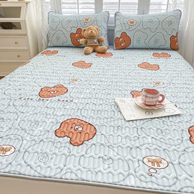 LFDZSW Colchoneta De Verano Almohadilla De Enfriamiento De Látex De Verano con Funda De Almohada Almohadilla De Aire Acondicionado Almohadilla De Seda
