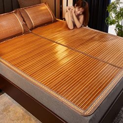 Estera de Bambú Dormir de Verano,Colchón de Bambú Colchoneta de Dormir Enfriamiento,Esterilla de Bambú Plegable Doble Cara,Transpirable Absorbe el Sud precio