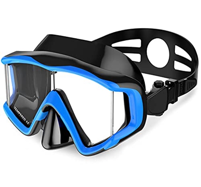 Spacmirrors Máscara de Buceo Equipo de esnórquel Niños Máscara de esnórquel para Adultos Gafas de Buceo Gafas de natación de Silicona con Cubierta de 