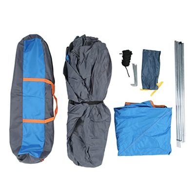 Longzhuo Tienda de campaña automática, Resistente al Agua, Gran Espacio, 3‑4 Personas, 4 Puertas, Tienda de campaña Familiar para Jardines, Senderismo