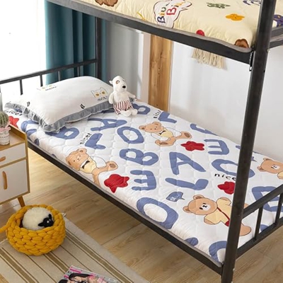 Desconocido Generic Colchón de futón Impreso Floral, colchón de Piso japonés Acolchado Doble Suave portátil para Dormir portátil Rollo Plegable Solter