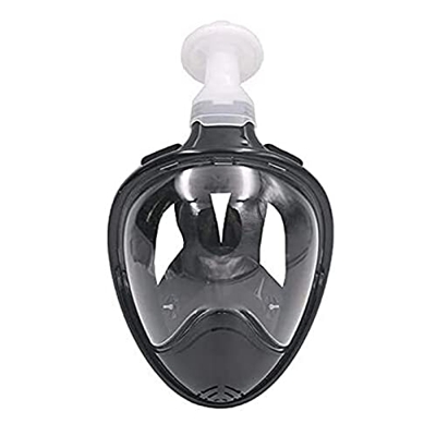 Spacmirrors Máscara de esnórquel de Silicona de Cara Completa, Snorkel subacuático de 180 °, máscara de Buceo de Boca Plana de Tipo seco Adecuada para