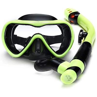 Spacmirrors Máscara de Buceo Gafas de Buceo de Marco Grande Respiración Completa Gafas de natación antivaho Máscara Máscara de Snorkel de Cara Complet