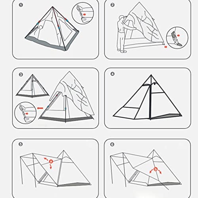 Carpa retráctil completamente automática Villa de lujo engrosada Carpa portátil resistente a la intemperie Adecuada para 4-6 personas Equipo de campam