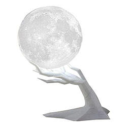 Genérico Filtro Humidificador Humidificador de Aire Lámpara de Luna humidificador con LED 3 Luz de Noche de Colores USB Difusor de aromaterapia Humidi en oferta