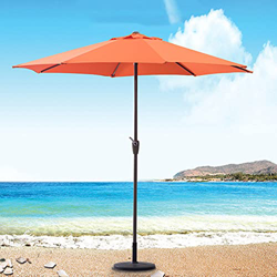 Sombrilla de moda, sombrilla de jardín, impermeable, 9 pies/2,7 cm, sombrilla grande para patio, poste de aluminio, mesa al aire libre, sombrilla de m precio