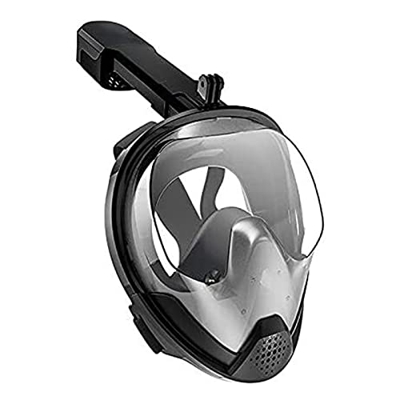 Máscara de esnórquel de silicona de cara completa, montura de cámara, gafas de buceo antivaho impermeables para adultos, sistema de respiración de agu
