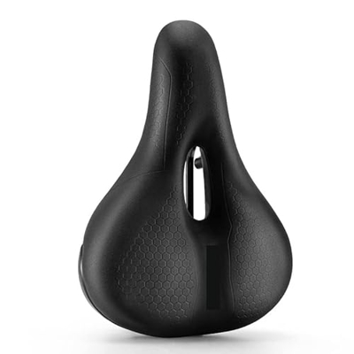 CAEEKER Silla de Bicicleta Silla de Bicicleta Transpirable PU Surface Soft Sponge Asiento Impermeable Hollow Saddles Cycling Accessory (Color : 382100