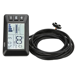 Nofaner Medidor de Velocidad de Bicicleta eléctrica, Pantalla de Bicicleta eléctrica, medidor LCD, Accesorios de modificación de batería de Litio para características