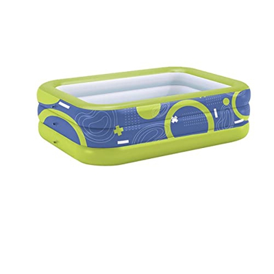 Piscina Inflable sobre el Suelo, Piscina Familiar al Aire Libre para Patio Trasero, Piscina Inflable para niños y Adultos,180cm x 130cm x 60cm